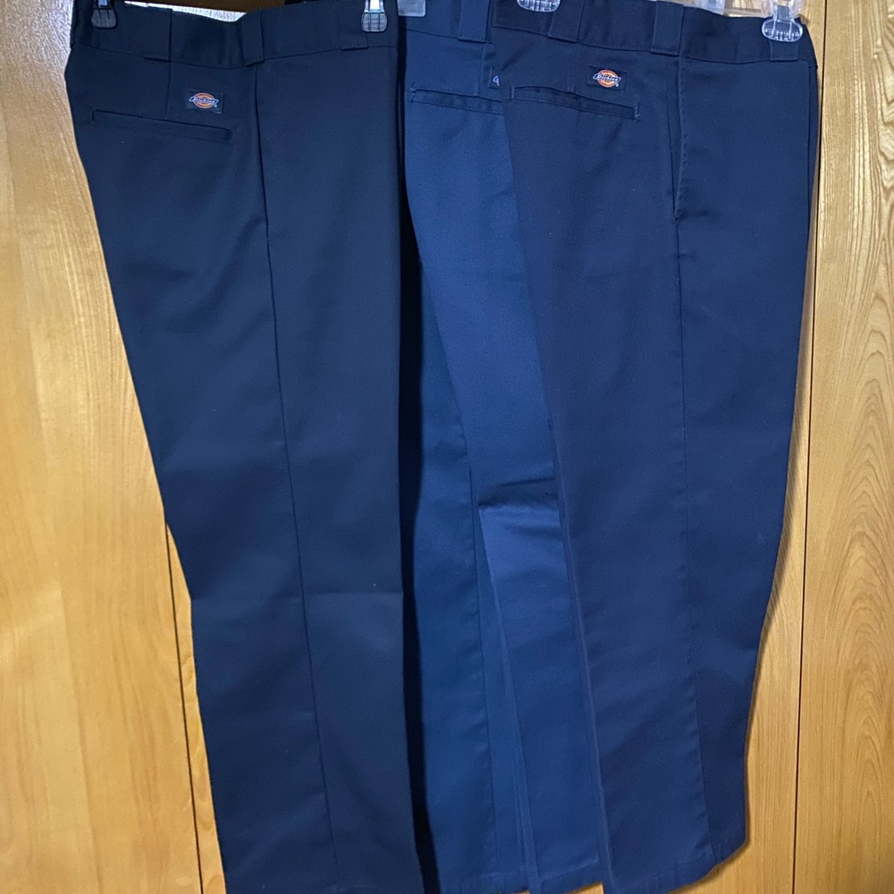 Dickies Dark Blue Work Trousers, each worn once, sale price is per pants